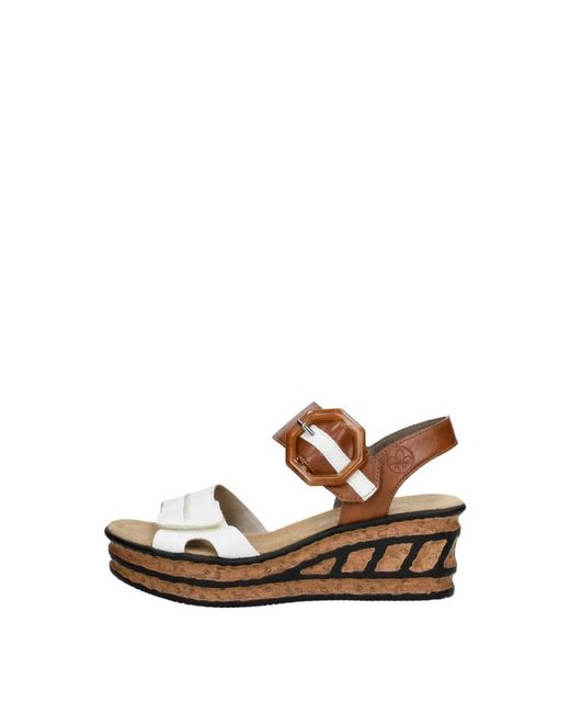 Rieker Brown Wedges