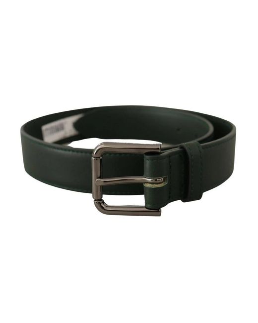 Dolce & Gabbana Black Ledergürtel