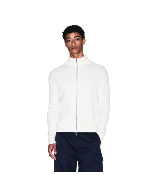 ARMANI EXCHANGE White Cardigans for men