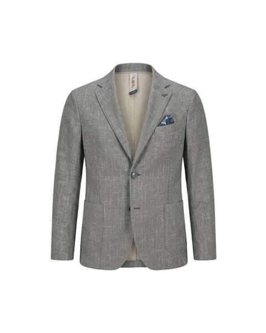 Bob Picky Buttoned Blazer in het Gray voor heren