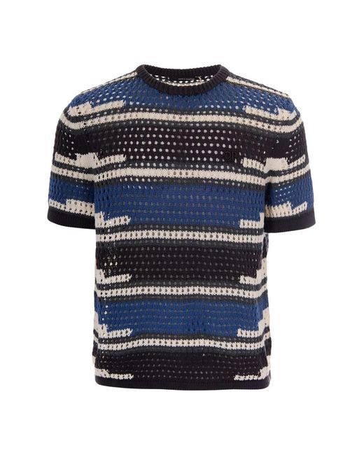 Daily Paper Blue Round-Neck Knitwear for men