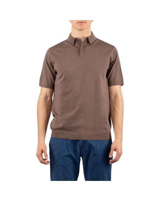 hindustrie Brown Polo Shirts for men