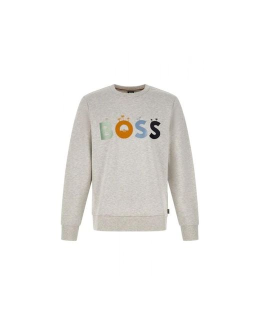 Boss Gray Sweatshirts for men