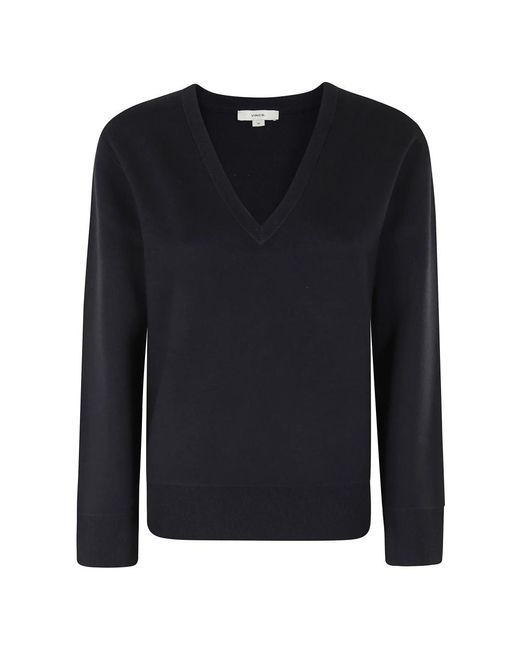 Vince Blue V-Neck Knitwear