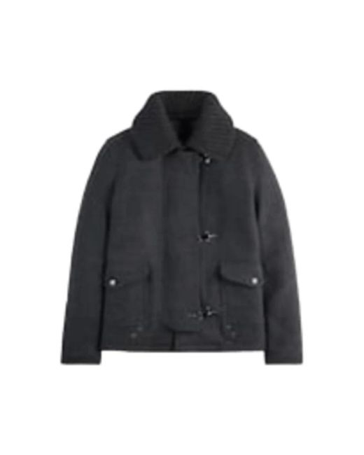 Fay Jassen ,Grijs ,Wol Xmlb 801 Jacket in het Black