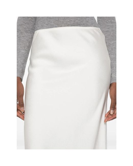 Fabiana Filippi White Midi Skirts