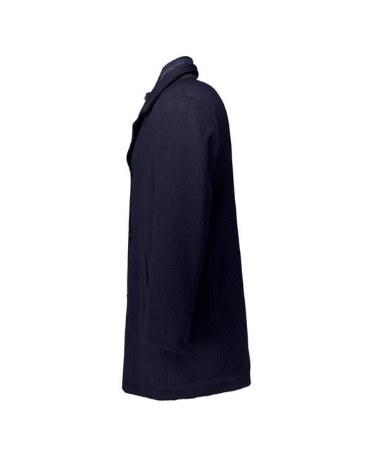 Bugatti Blue Single-Breasted Coats for men