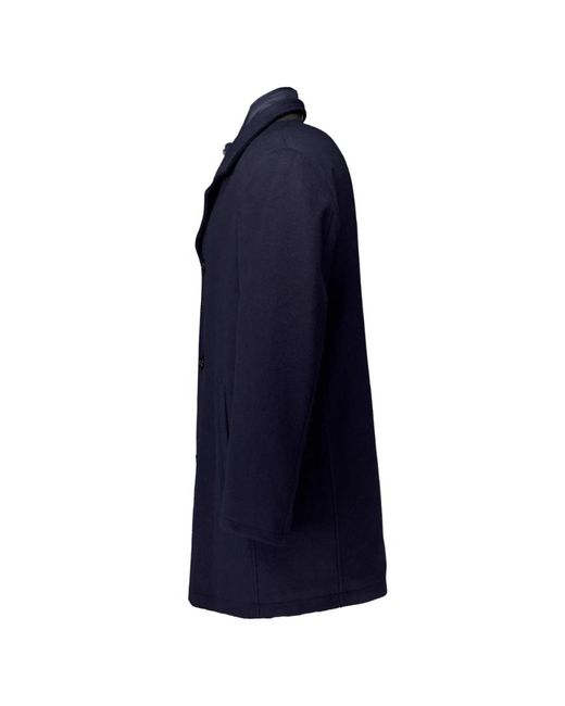 Bugatti Blue Single-Breasted Coats for men