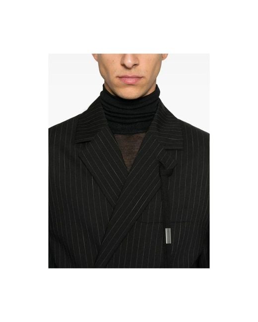 Ann Demeulemeester Black Blazers for men