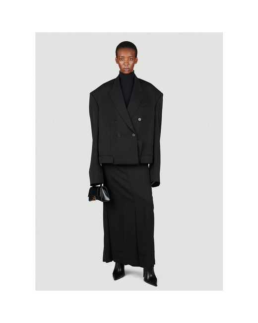 Balenciaga Black Maxi Skirts