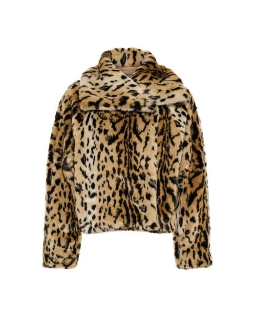 Faux Fur & Shearling Jackets di Inwear in Brown