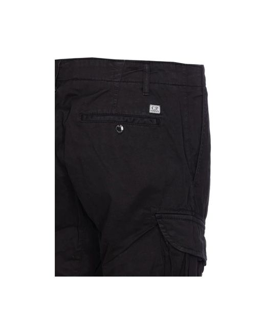 C P Company Blue Straight Trousers for men