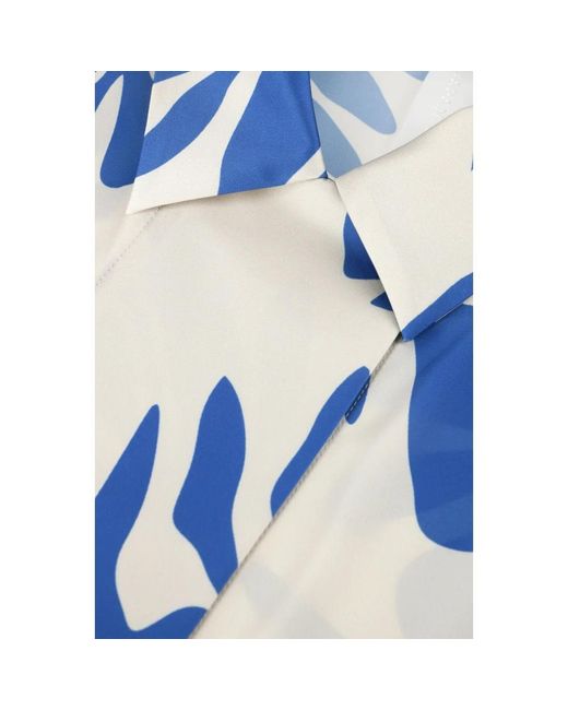 JAPANTKY Overhemden ,Veelkleurig ,Linnen Aratani Dessin Blouse in het Blue