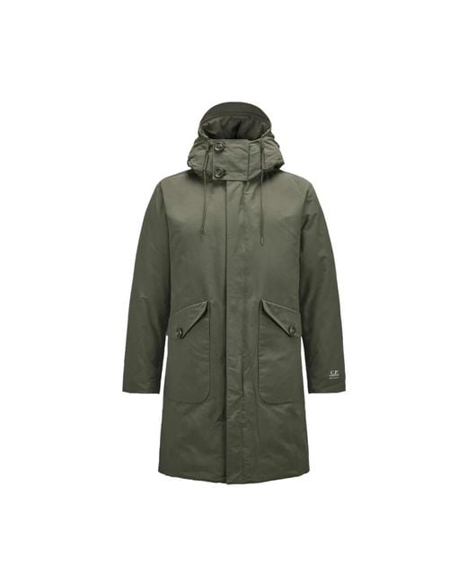 C P Company Green Parkas for men
