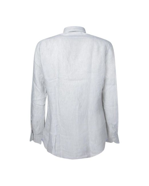 Dell'Oglio Blue Casual Shirts for men