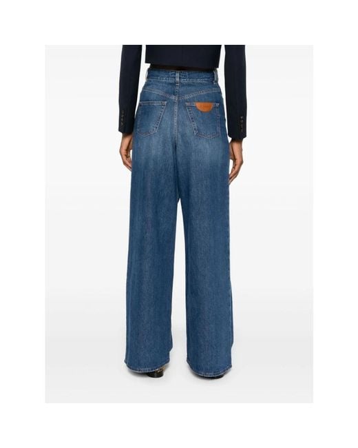 Chloé Blue Wide Jeans