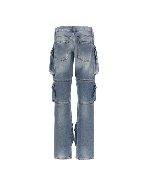 The Attico Blue Straight Fit Jeans