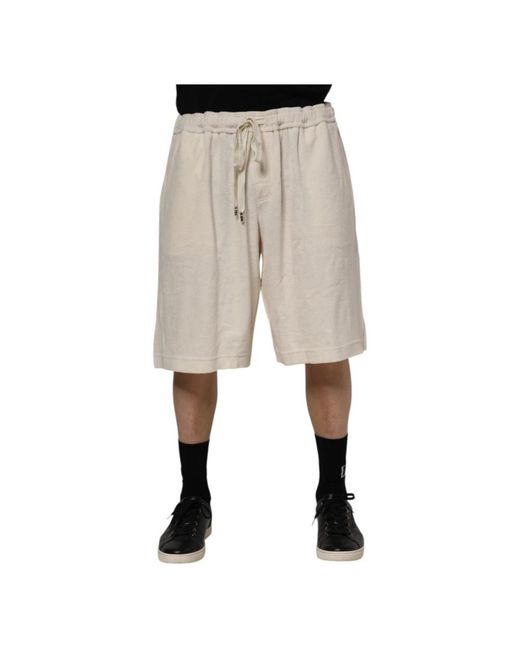 Dolce & Gabbana Natural Long Shorts for men