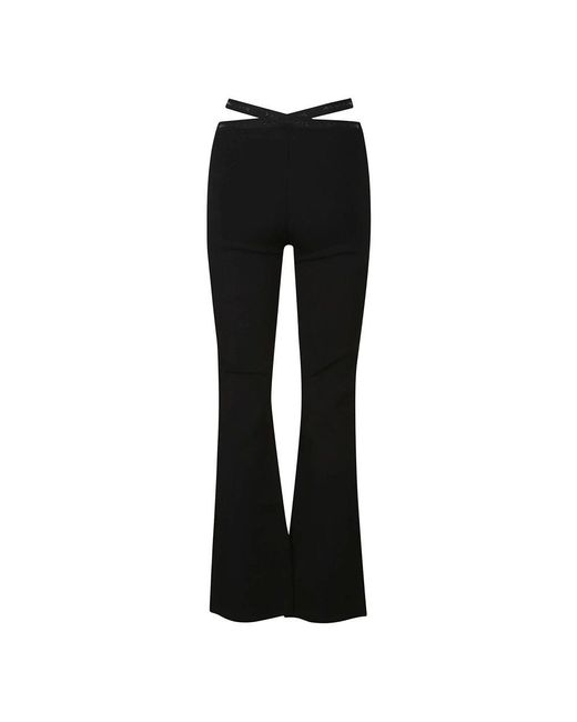 T By Alexander Wang Black Wide Trousers
