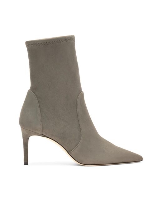 Stuart Weitzman Gray Heeled Boots