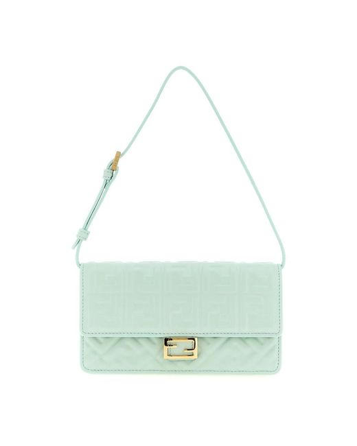 Fendi Green Shoulder Bags