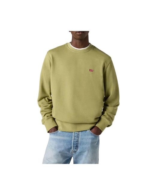 Levi's Hoodies & Sweatvesten ,Groen ,Denim Sweatshirt in het Green voor heren