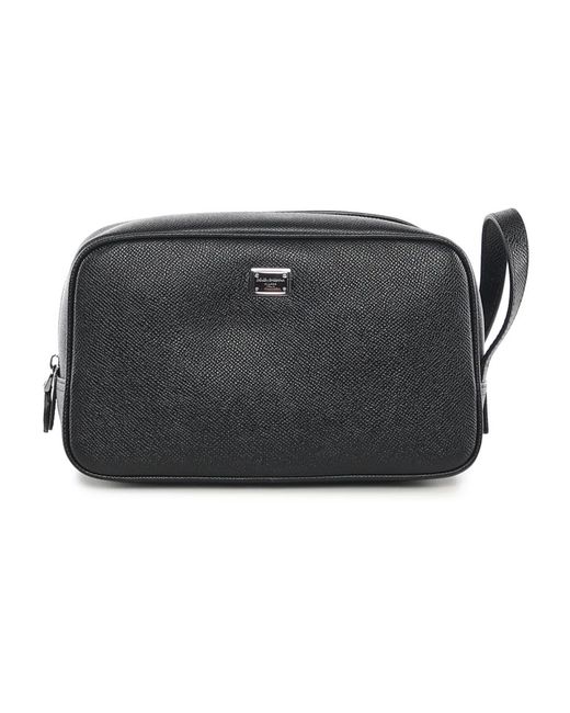 Dolce & Gabbana Black Toilet Bags for men