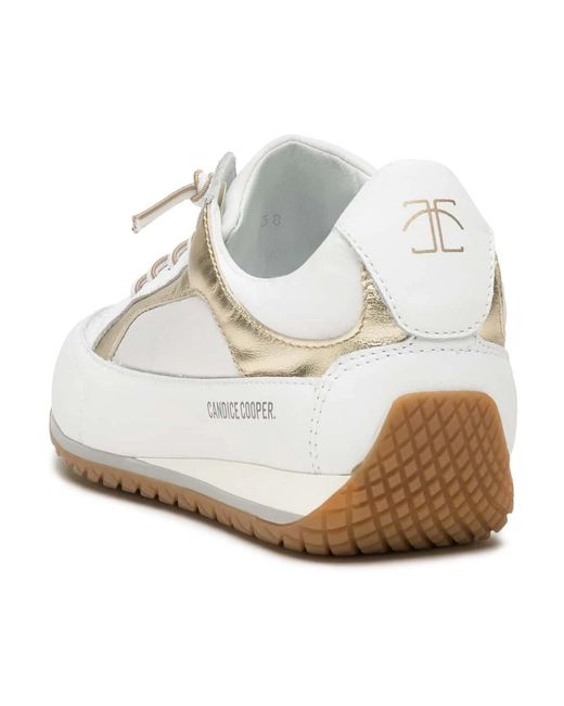 Candice Cooper White Sneakers runlo flash