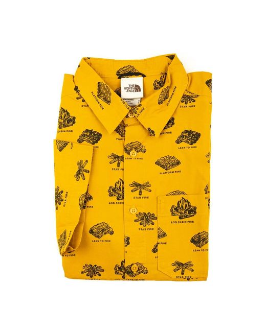 The North Face Yellow Short Sleeve Shirts for men