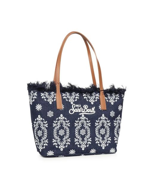 Mc2 Saint Barth Blue Tote Bags