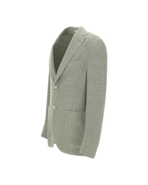 Eleventy Green Blazers for men