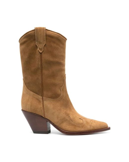 Camel santa clara modelo elegante Sonora Boots de color Brown