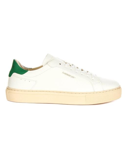 Flamingos' Life White Sneakers