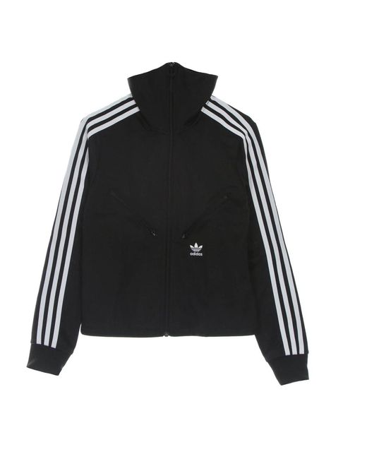 Adidas Zwart Trainingsjack Met 3 Strepen in het Black