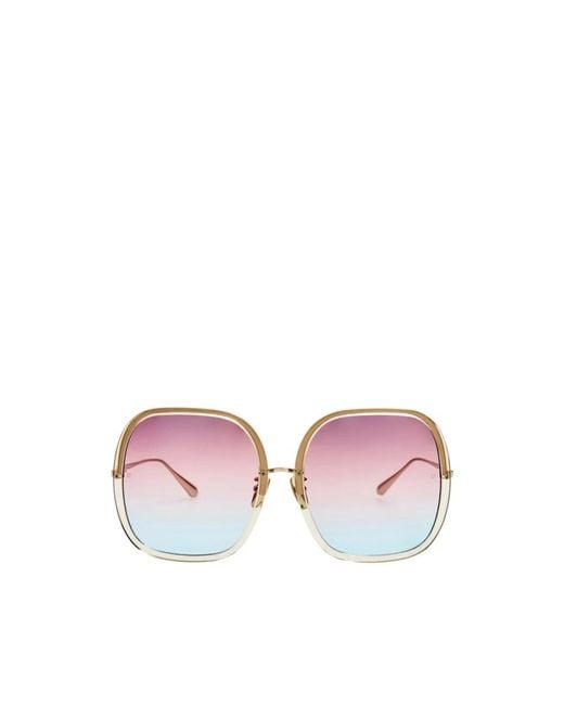 Linda Farrow Pink Sunglasses