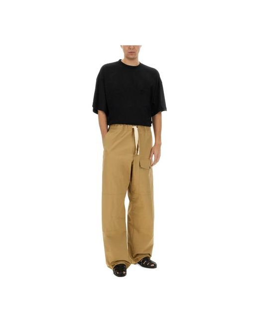 Dries Van Noten Natural Wide Trousers for men