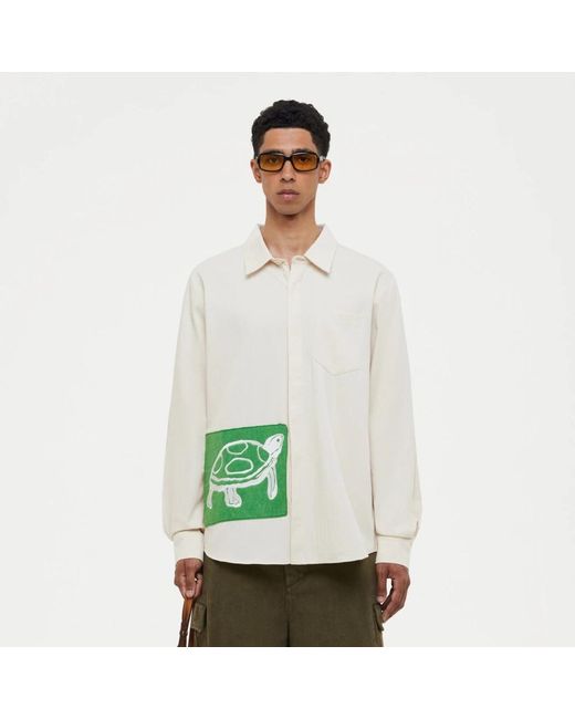 flâneur Casual Shirts in het White voor heren