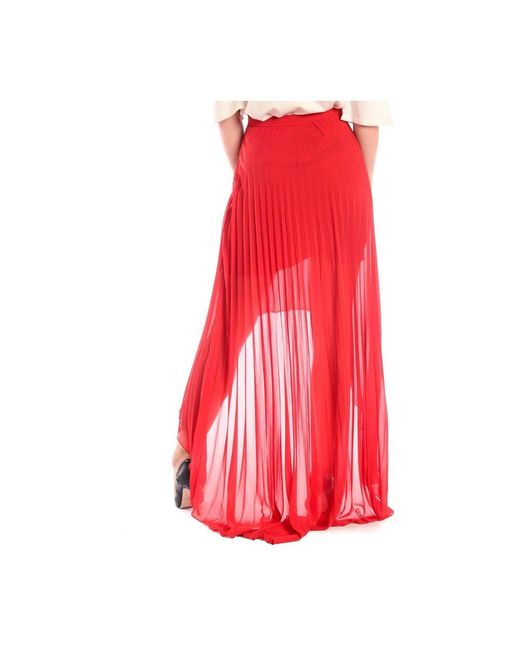 Liu Jo Red Blumenmuster a-linie rock