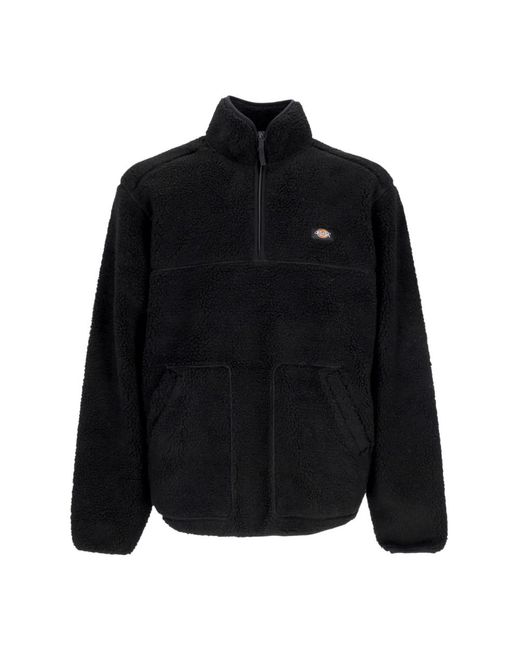 Dickies Schwarzer quarter zip sweatshirt in Black für Herren