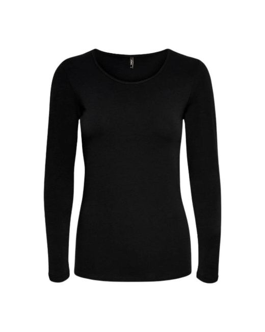 ONLY Black Long Sleeve Tops