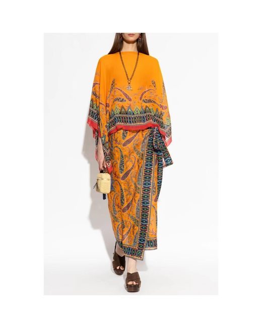 Etro Bedrukte Pareo in het Orange