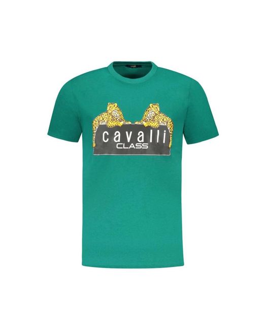Roberto Cavalli T-Shirts in het Green voor heren
