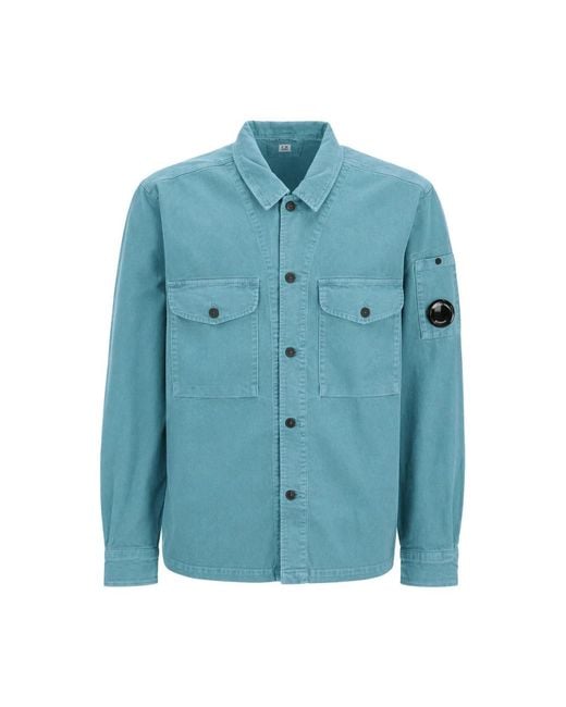 C P Company Blue Light Jackets for men
