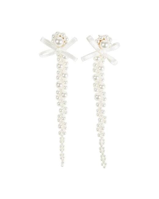 Simone Rocha White Earrings