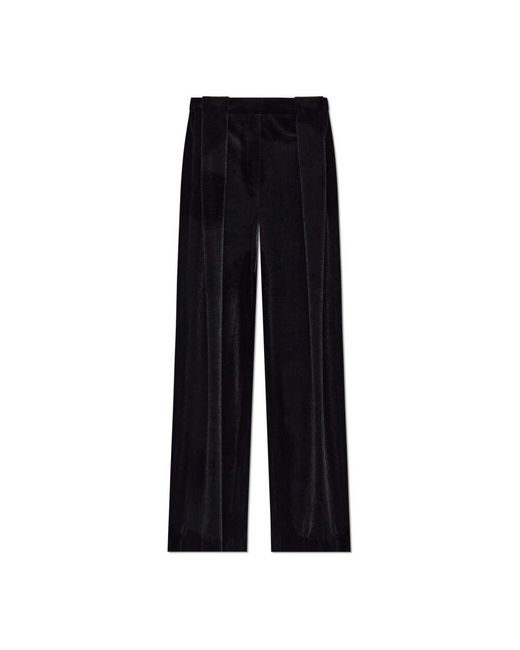 Balmain Black Samthose mit vorderen abnähern