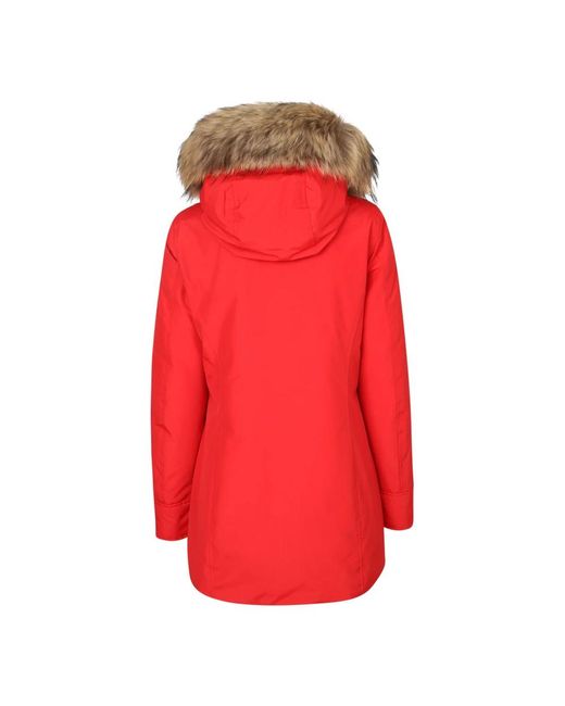 Woolrich Red Winter Jackets