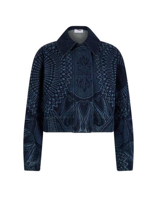 Denim Jackets Alberta Ferretti de color Blue