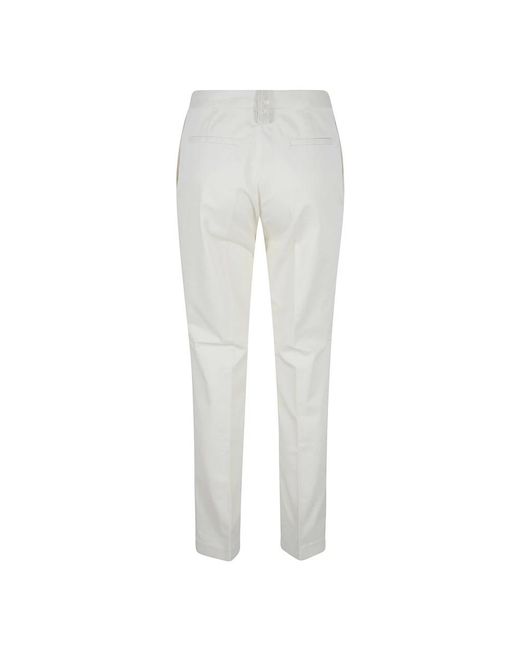Fabiana Filippi White Slim-Fit Trousers