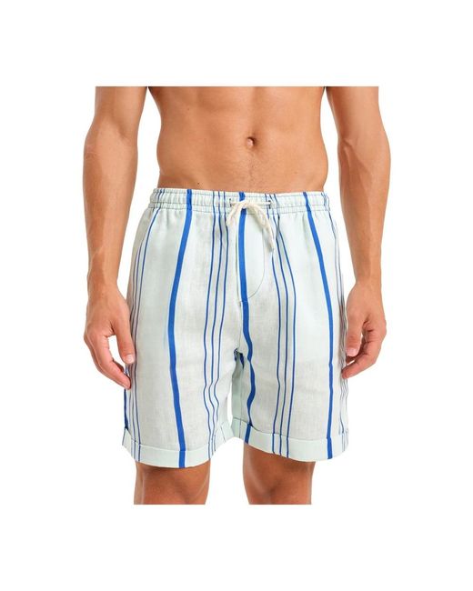 Peninsula Blue Casual Shorts for men