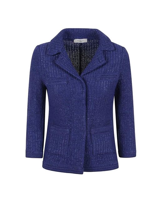 Charlott Jassen ,Blauw ,Blauwe Jas Voor Stijlvolle Lagen in het Blue